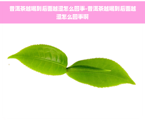 普洱茶越喝到后面越涩怎么回事-普洱茶越喝到后面越涩怎么回事啊