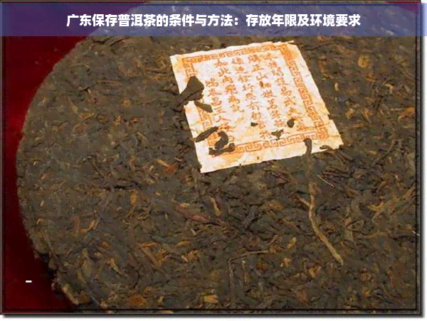 广东保存普洱茶的条件与方法：存放年限及环境要求