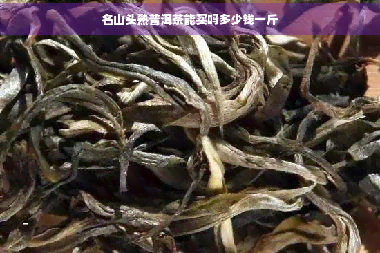 名山头熟普洱茶能买吗多少钱一斤