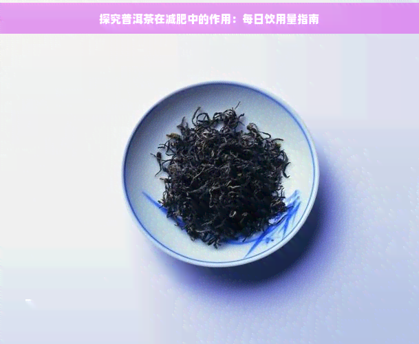 探究普洱茶在减肥中的作用：每日饮用量指南