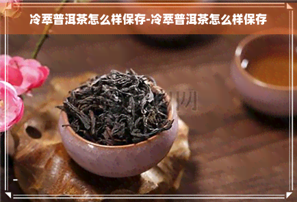 冷萃普洱茶怎么样保存-冷萃普洱茶怎么样保存