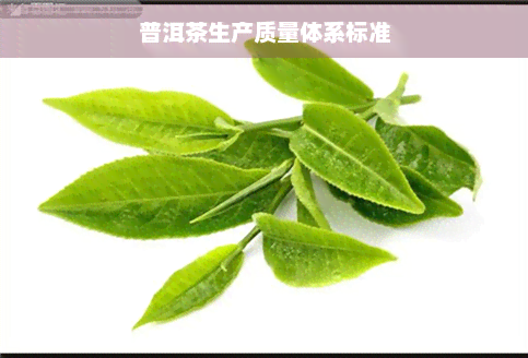 普洱茶生产质量体系标准